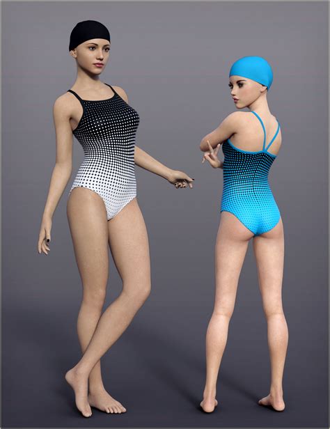 H C One Piece Training Swimsuit For Genesis Female S Daz D