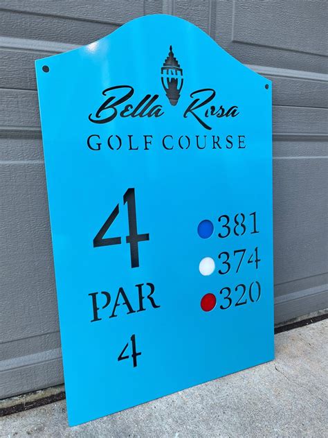 Golf Course Signage Tee Signs Custom Golf Signage Etsy