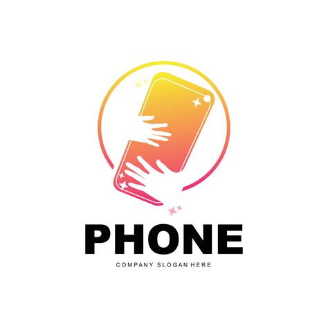 Smartphone Logo, Communication Electronics Vector, Modern Phone Design ...