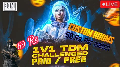 Bgmi V Tdm Custom Room Live Bgmi Paid Free V V Tdm Live Bgmi