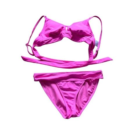 No Boundaries Juniors Bright Pink Bikini EBay