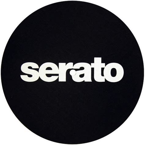 SERATO BUTTER RUG SLIPMAT 7 BLACK W WHITE LOGO DJMania