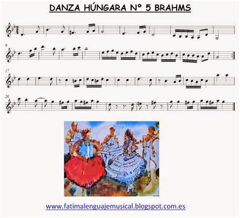 PARTITURA PARA COMPLETAR DANZA HÚNGARA Nº 5 BRAHMS Eduplaneta Musical