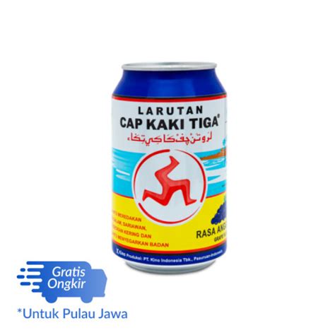 Larutan Cap Kaki Tiga Kaleng Rasa Anggur 320 Ml Manfaat Cara