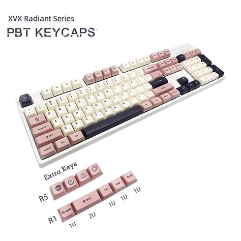 Womier XVX Ergonomic Profile Japanese Keycaps 113 Key With Puller