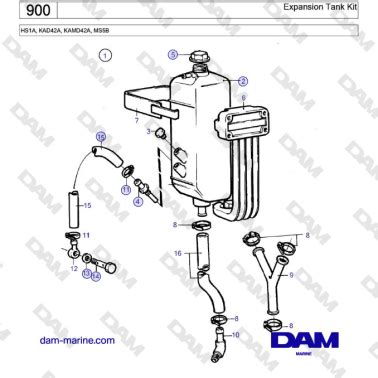 Volvo Penta Hs A Kad A Kamd A Ms B Expansion Tank Kit