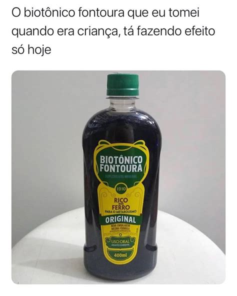 O Biot Nico Fontoura Que Eu Tomei Quando Era Crian A T Fazendo Efeito