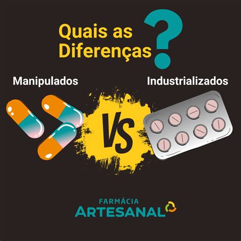 Medicamentos Manipulados vs Industrializados Descubra as Diferenças e