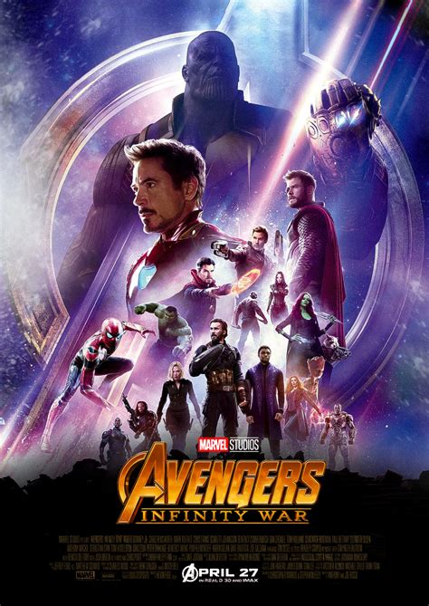 Marvel Spoiler Oficial Avengers Infinity War Poster Internacional HD