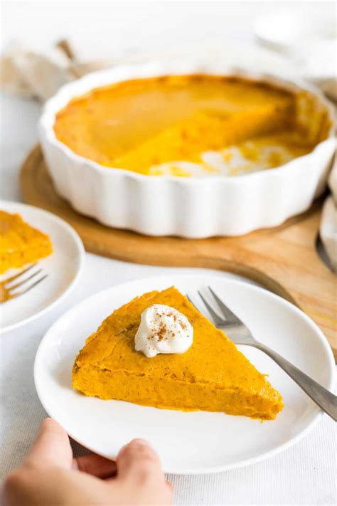 Easy Crustless Pumpkin Pie Gluten Free Dairy Free Dish By Dish