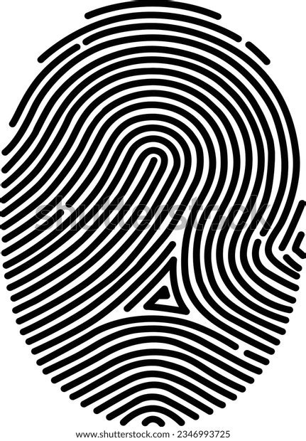 Finger Print Finger Scan Finger Identification Stock Vector Royalty