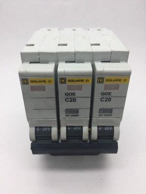 Square D Qoe C Qo Ec Triple Pole Mcb Type C Circuit Breaker