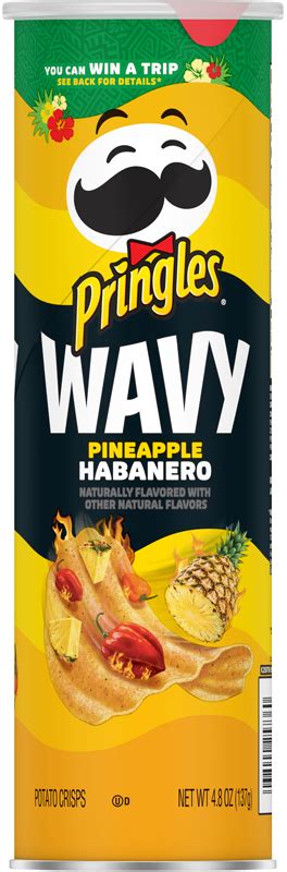 Pineapple Habanero Classic Wavy Pringles® Potato Crisps | Pringles®