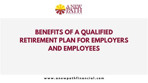 Ppt Benefits Of A Qualified Retirement Plan For Employers And