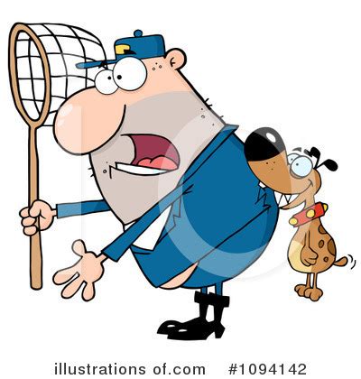 Dog Catcher Clipart #1094142 - Illustration by Hit Toon