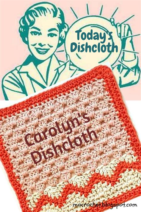 Cal Dishcloth 7 Free Crochet Pattern With Shells And Zigzag