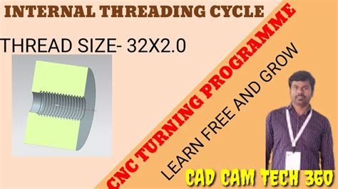 Cnc Turning Programming Internal Threading Cycle G Threading