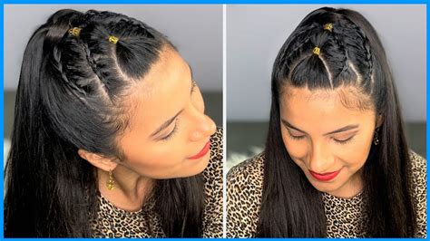 Peinados Con Cola De Caballo Coleta Alta Con Trenzas Youtube