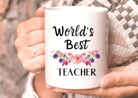 Worlds Best Teacher Mug End Of Year Teacher Mug Funny Teacher Mug