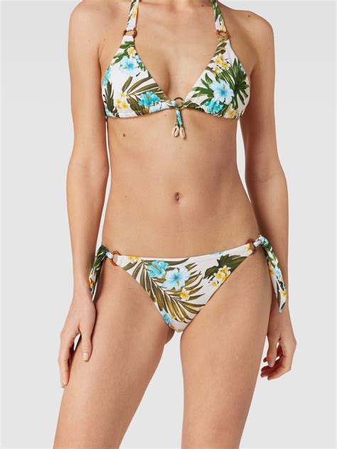 Banana Moon Bikini Slip Mit Allover Print Modell Sima Maupiti