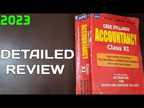 CLASS 11 ACCOUNTS Dk GOEL REVIEW Apc Publication Best Commerce