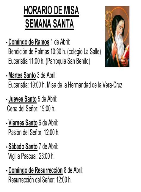 Iglesia San Benito Abad Horarios Misas Y Celebraciones Iglesia Del Pilar