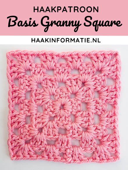 Haakpatroon Basis Granny Square Haakinformatie