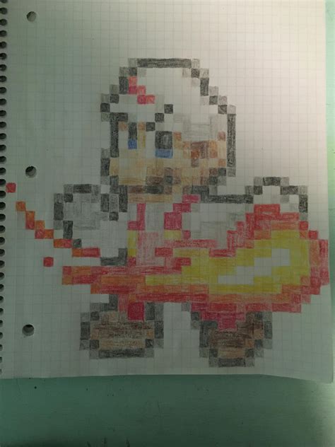 Fire Mario pixel art by Luigiartist65 on DeviantArt