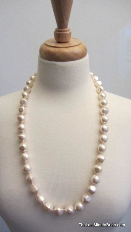 Cream Pearl Necklace The Last Minute Bride