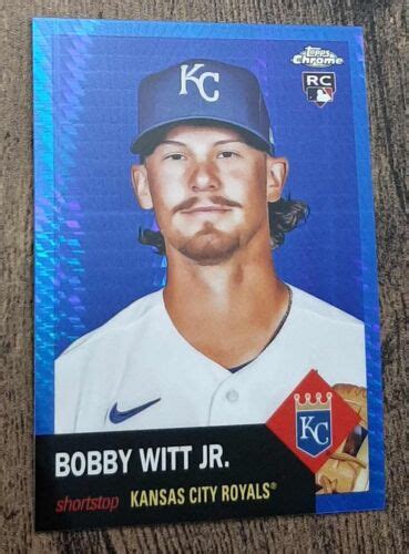 Topps Chrome Platinum Anniversary Bobby Witt Jr Blue Prism