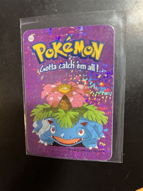 Vintage Pok Mon Vending Machine Prism Sticker Card Venusaur