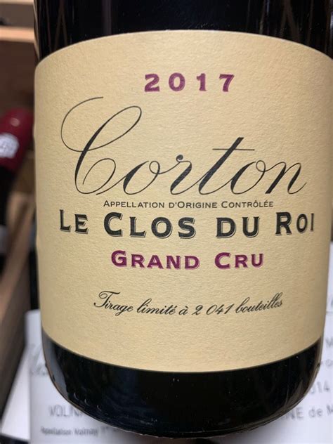 2017 Domaine De La Vougeraie Corton Clos Du Roi France Burgundy Côte De Beaune Corton Grand