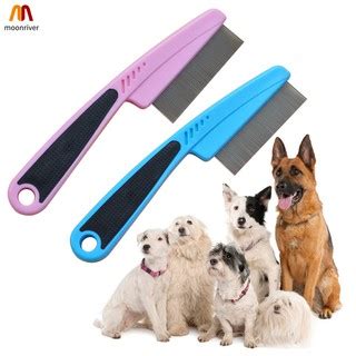 Flea Comb for Long Haired Cats Dogs Anti Knot Grooming Comb Easy Grip ...