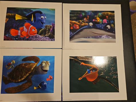 Disney Pixar Finding Nemo 2003 Portfolio 4 Lithograph Artwork Prints 11