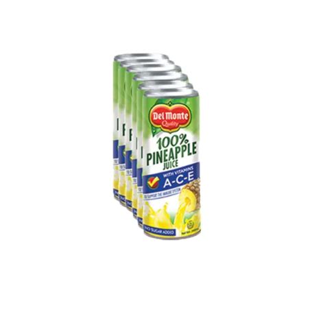 Del Monte 100 Pineapple Juice Drink Bone Smart 240ml 6 Cans Lazada PH