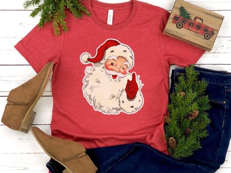 Christmas Santa Shirt Retro Santa Shirt Gift for Christmas - Etsy