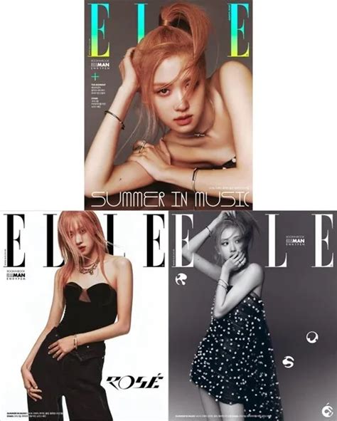 Elle Korea Magazine June 2023 Issue Blackpink Rose Cover Enhypen £34 43