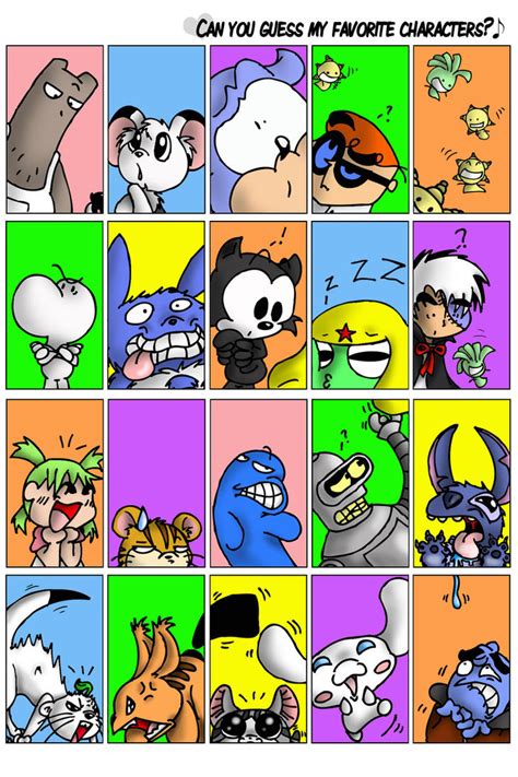 My Top 10 Favorite Cartoon Characters Meme Deviantart