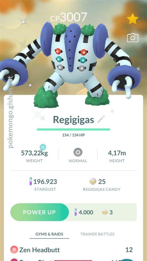 Regigigas - Pokemon Go