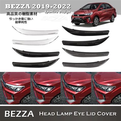 Awesome U Perodua Bezza Head Lamp Eye Lid Cover Sportivo