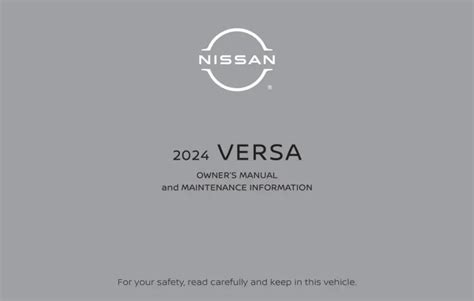 Nissan Versa 2025 Manual Madeleine Avery