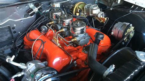 348 Chevrolet W Series Motor Big Block 3x2 Rochester Carbs Tri Power