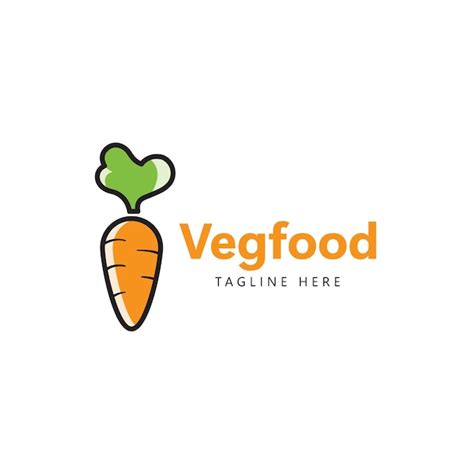 Um Logotipo Para O Veg Restuarant Vetor Premium