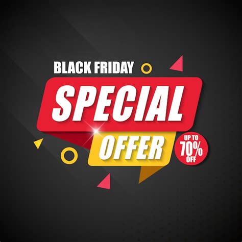 Premium Vector Black Friday Special Offer Banner Design Template