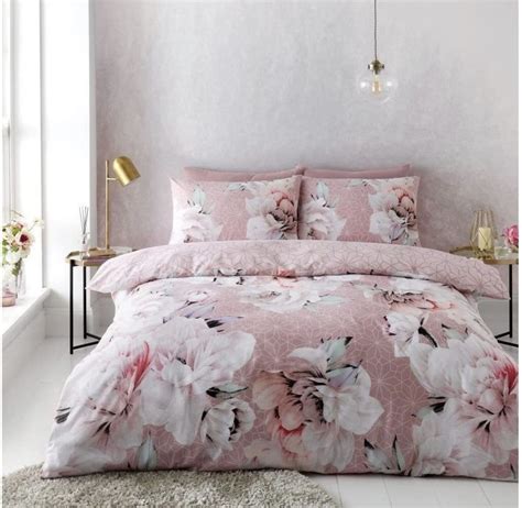 Ted Baker Inspired Pink Floral Duvet Cover