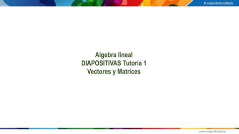 Vectores Y Matrices Pptx