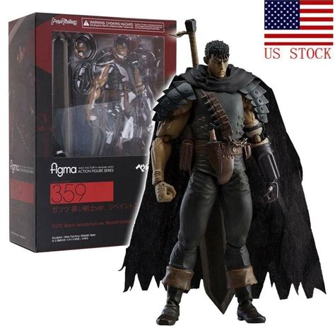 Anime Figma Berserk Guts Black Swordsman Ver Repaint Edition