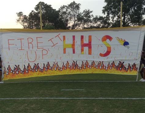 Football Run Through Sign High School Football Posters School Spirit