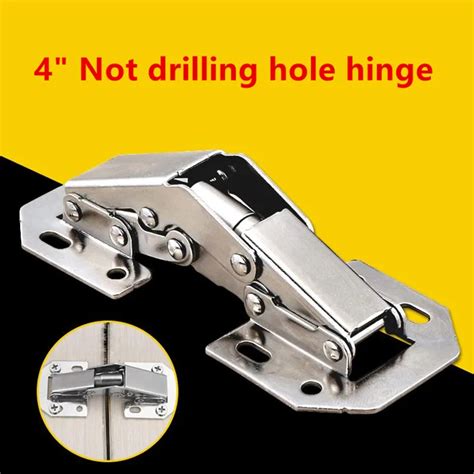 Inch Degree Not Drilling Hole Furniture Hinges Bridge Shaped