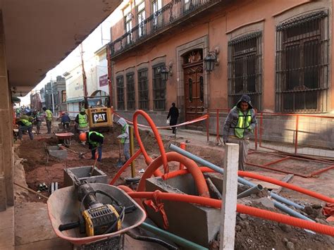 Avanzan Obras De La Calle 5 De Mayo En El Centro Histórico